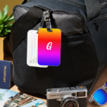 Étiquette À Bagage Lettre personnalisée Monogramme Balise Bagages Cou<br><div class="desc">Balise Belle Couleur Arc-en-ciel - Votre lettre / plus</div>