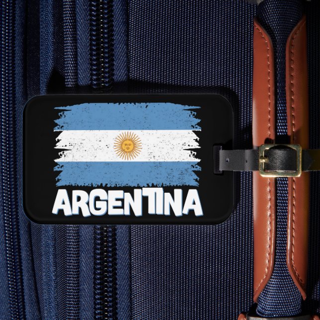 Étiquette À Bagage Lettres stylish Argentina Flag (Insitu Rectoal 4)