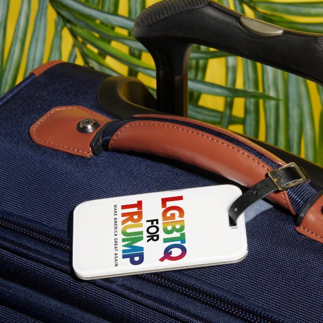 ÉTIQUETTE À BAGAGE LGBTQ POUR TRUMP GAY LESBIAN POUR TRUMP 2024 (Insitu Rectoal 3)