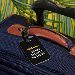 Étiquette À Bagage L'homme mythe légende Étiquette de bagage drôle