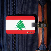 Liban Bagages Tags, drapeau patriotique libanais