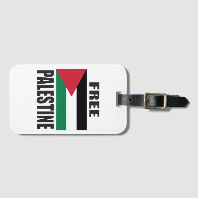 Étiquette À Bagage Libérez la Palestine (Devant Horizontal)