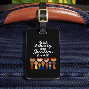 Étiquette À Bagage Liberté et justice pour tous pour la liberté de pr