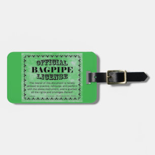 Étiquette À Bagage Licence Bagpipe