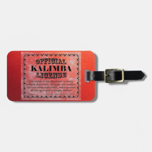 Étiquette À Bagage Licence Kalimba