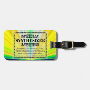 Étiquette À Bagage Licence Synthesizer