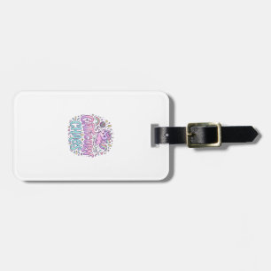 Étiquette À Bagage Licorne Caticorne Chaos Mignon Produit Graphique P
