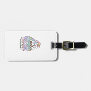 Étiquette À Bagage Licorne Cowgirl Licorne Énergie Mignon Produit Pas