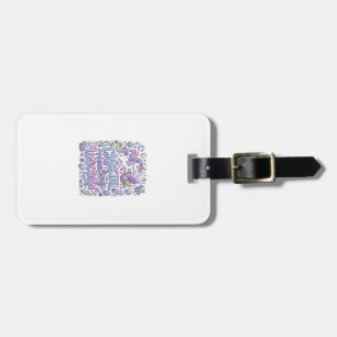 Étiquette À Bagage Licorne Cristal Guérison Cadeau Licorne Idée Vecto