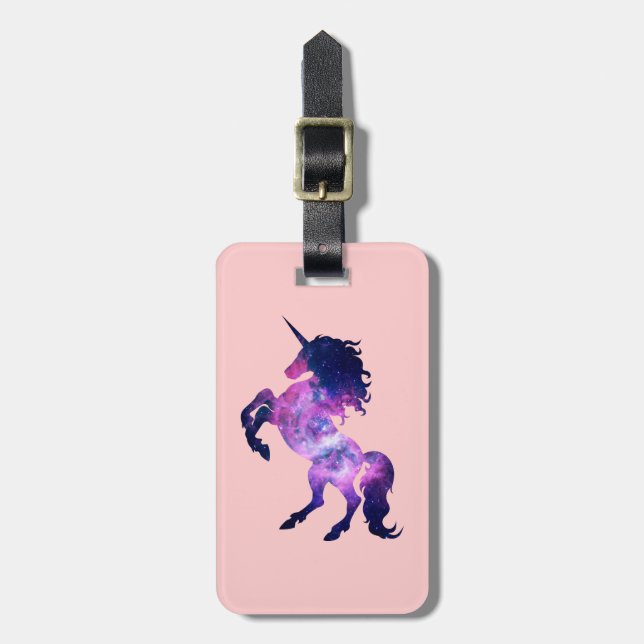 Étiquette À Bagage Licorne de l'espace (Devant Vertical)