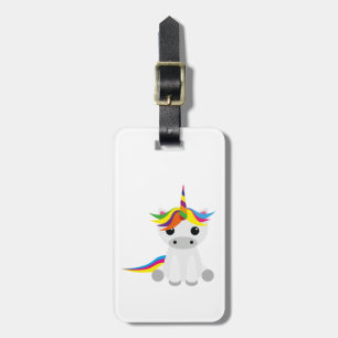 Étiquette À Bagage Licorne graphique