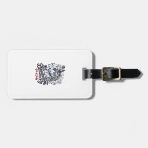 Étiquette À Bagage Licorne Patriotique Maillot Volant De Liberté Du 4
