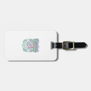 Étiquette À Bagage Licorne Réapparition avec des étincelles Premium V