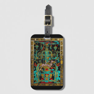 Étiquette À Bagage Lid of Great Tomb of Pakal - Astronaut Palenque