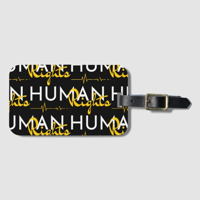 Étiquette À Bagage Lifeline to Human Rights (Devant Horizontal)