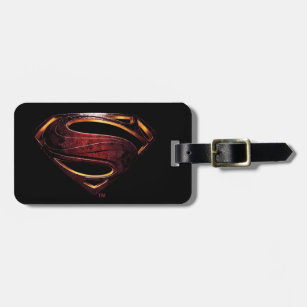 Étiquette À Bagage Ligue de Justice   Symbole de superman métallique