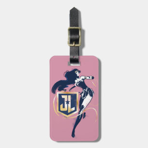 Étiquette À Bagage Ligue de Justice   Wonder Woman & JL Icon Pop Art