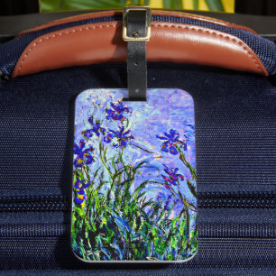 Étiquette À Bagage Lilac Irises par Claude Monet