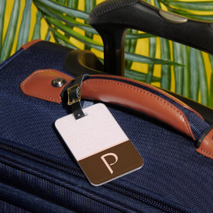 Étiquette À Bagage Linge d'ivoire Tissu tissé, rose et bloc de couleu