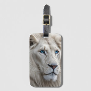 Étiquette À Bagage Lion blanc