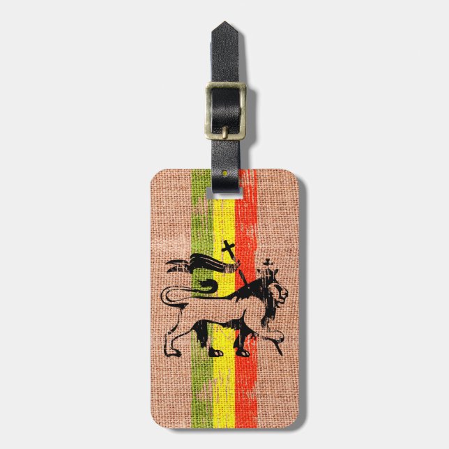 Étiquette À Bagage Lion de roi (Devant Vertical)