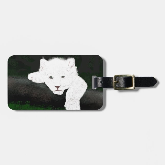 Étiquette À Bagage lion mignon (Devant horizontal)