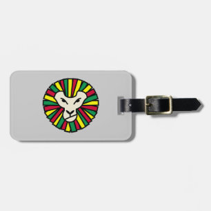 Étiquette À Bagage Lion Rastafari Mane de couleur