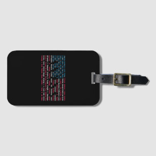 Étiquette À Bagage Liste 46 présidents américains des États-Unis s'am