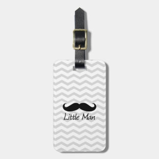 Étiquette À Bagage Little Man Mustache Chevron mignons Garçons