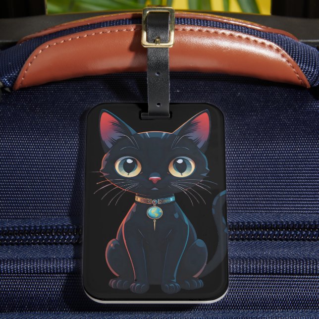 Étiquette À Bagage Little Spooky Black Cat (Insitu Rectoal 2)