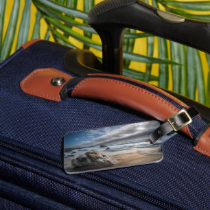 Étiquette À Bagage Littoral Stormy Big Sur, Californie