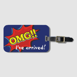 Étiquette À Bagage Livre de bande dessinée OMG Exclamation Discours b