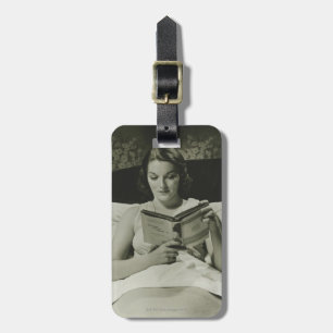 Étiquette À Bagage Livre de lecture de femme
