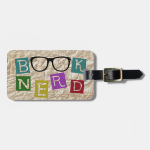 Étiquette À Bagage Livre Nerd