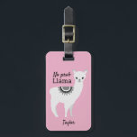 Étiquette À Bagage Llama Locator : étiquette de bagage Llama personna<br><div class="desc">Voyagez dans le style et ne perdez jamais de vue vos bagages avec notre étiquette de bagage "Llama Locator"! Cet accessoire adorable et fonctionnel est conçu pour rendre votre voyage à la fois amusant et sans stress. Doté d'une charmante illustration en lama, dressée contre un arrière - plan rose vif,...</div>