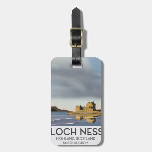Étiquette À Bagage Loch Ness, Highlands, Ecosse affiche de voyage