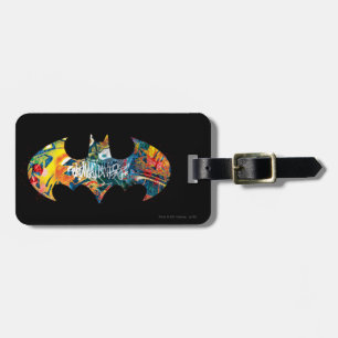Étiquette À Bagage Logo Batman Graffiti Neon 80's