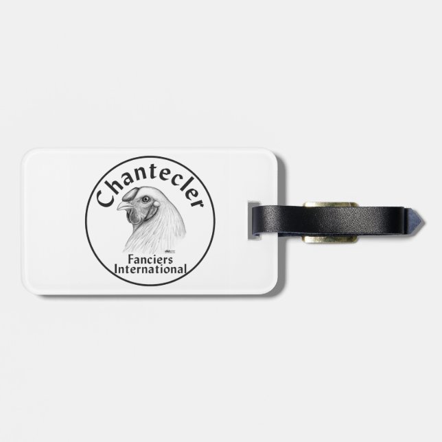Étiquette À Bagage Logo Chantecler Fanciers (Dos horizontal)