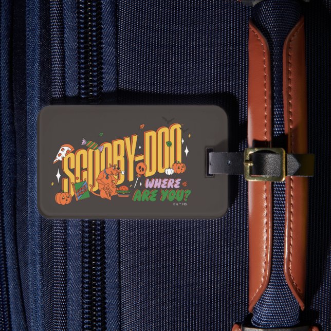 Étiquette À Bagage Logo de friandise d'Halloween de Scooby-Doo (Insitu Rectoal 4)
