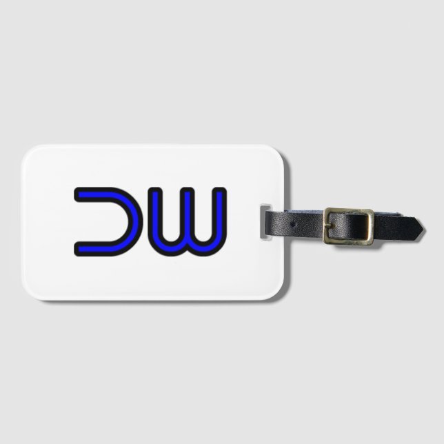 Étiquette À Bagage Logo de la société DW DEK-WORX (Devant Horizontal)