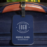 Étiquette À Bagage logo de société personnalisé moderne<br><div class="desc">étiquette de bagage à logo de société personnalisé moderne</div>