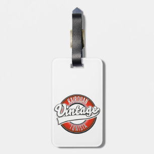 Étiquette À Bagage Logo de style vintage Kairouan Tunisie