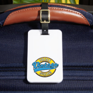 Étiquette À Bagage Logo de Svealand Suède style vintage