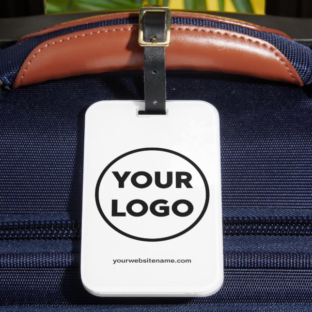 Étiquette À Bagage Logo de votre entreprise et site Web de votre entr (Insitu Rectoal 2)