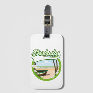 Étiquette À Bagage logo de voyage à la Barbade