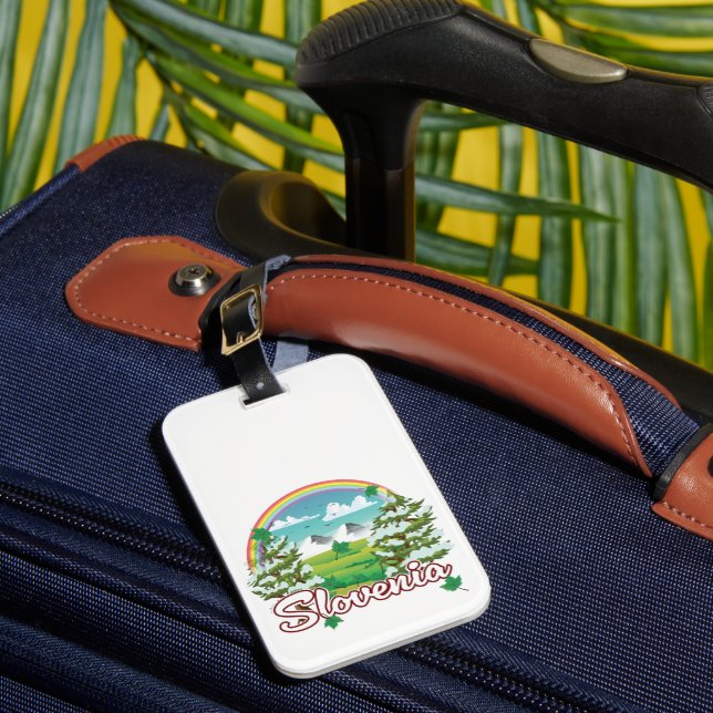 Étiquette À Bagage logo de Voyage Slovénie (Insitu Rectoal 1)