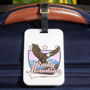 Étiquette À Bagage logo des montagnes Rocheuses