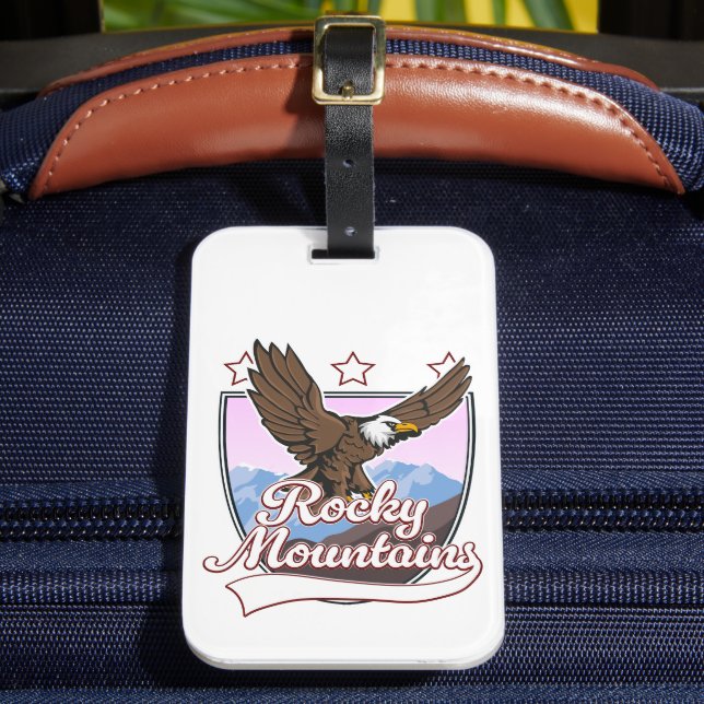 Étiquette À Bagage logo des montagnes Rocheuses (Insitu Rectoal 2)