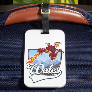 Étiquette À Bagage logo du dragon du pays de Galles