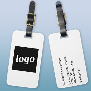 Étiquette À Bagage Logo Entreprise Minimaliste